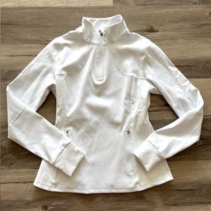 ZYIA White Fitted Flight Jacket